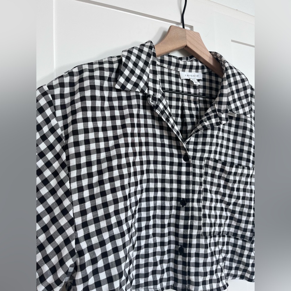 Topshop Gingham Top - image 3